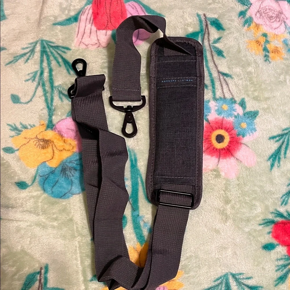HP Dark Gray Laptop Bag with Blue Accents